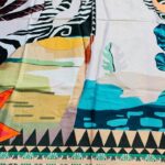 Multicolor Swiss Lawn Printed Shirt for Women view 3