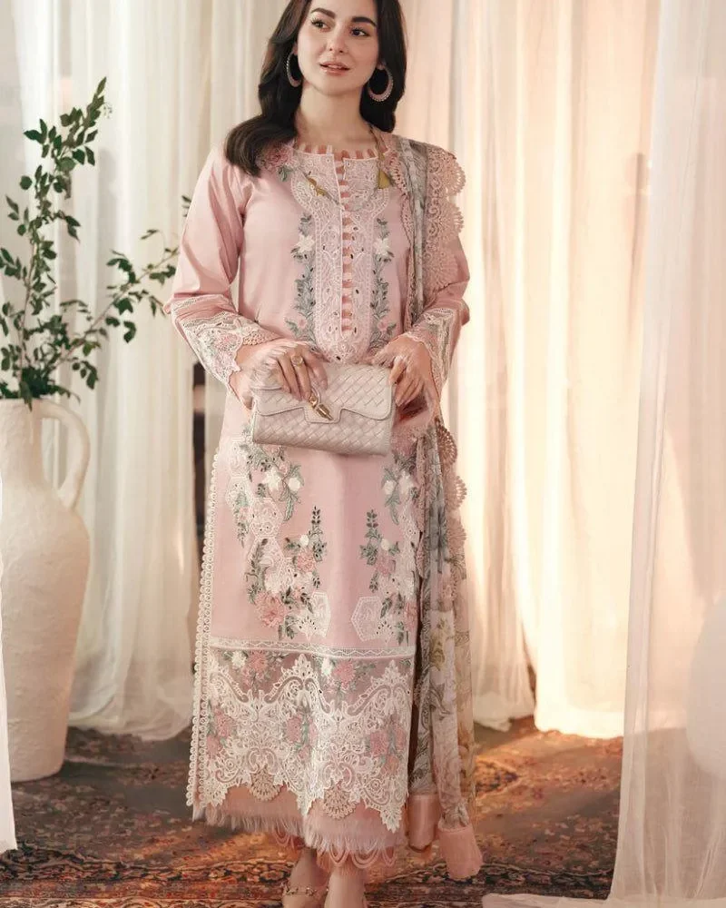 Elegant Pink Chikankari Embroidered Kurta Set with Dupatta