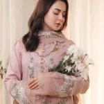 Elegant Pink Chikankari Embroidered Kurta Set with Dupatta view 2