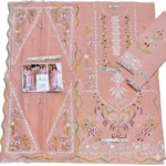 Elegant Pink Embroidered Kurta Set with Dupatta view 3