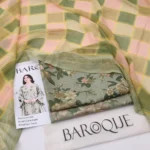 Elegant Floral Printed Anarkali Suit Green 3 Piece Set view 3