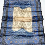 Elegant Blue Beige Embroidered Lawn Suit 3 Piece Set for Women view 6